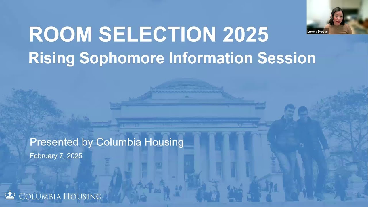 Room Selection Information Session for Rising Sophomores 2025