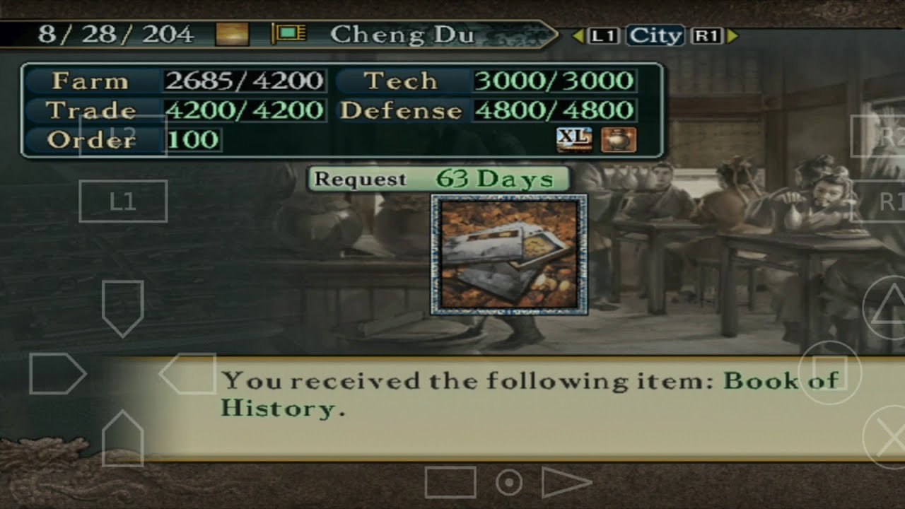 Harvest Herb, Book of History Game ROTK X PS2 Aether