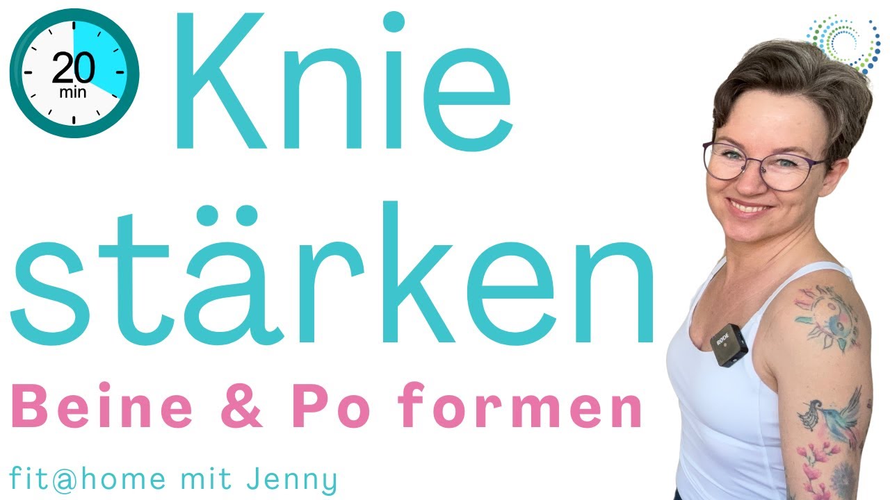 Knie stärken 🔥 Beine & Po formen 🍑💥 in 20 Minuten