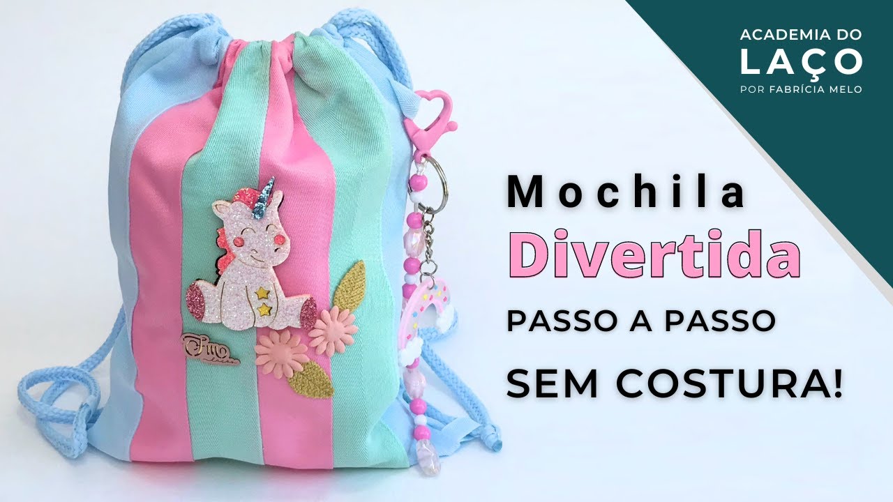 Mochila de fitas por Fabrícia Melo #novidade #pap #papdelaços