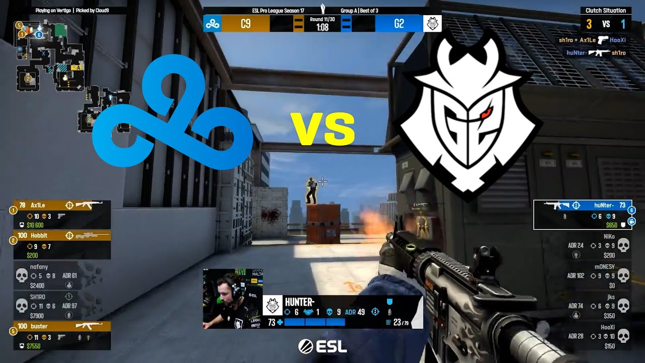 Cloud9 vs G2 | Highlights | ESL Pro League 17 | Group A