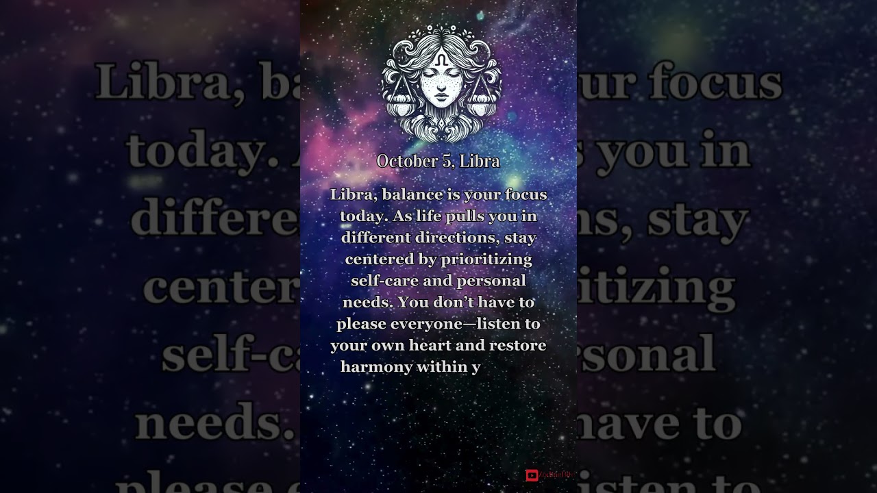 #libra October 5 #horoscope Restore Inner Balance