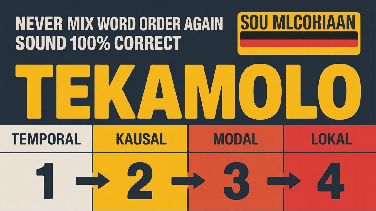 The Golden Rule: How to Build Perfect German Sentences (TEKAMOLO) 📚 Learn German easily