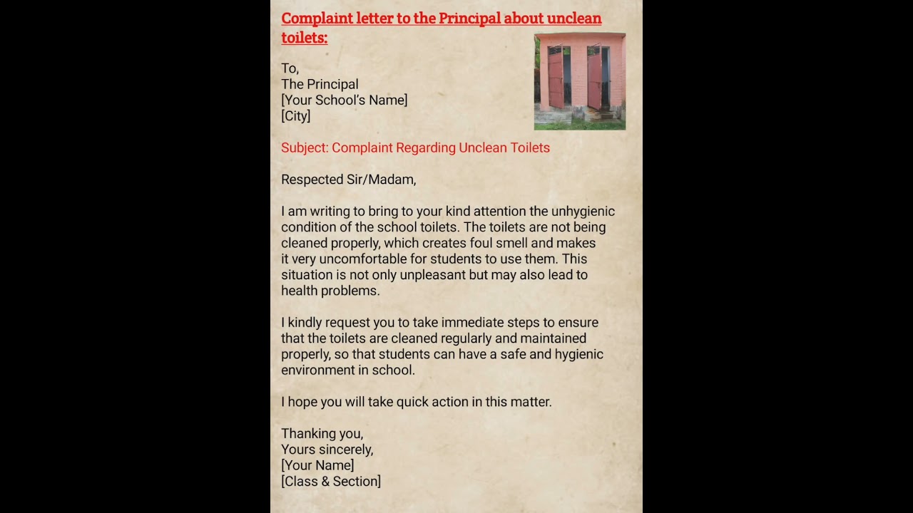 Complaint to Principal About Dirty School Toilets | School Hygiene Issues&rdquo; #shorts