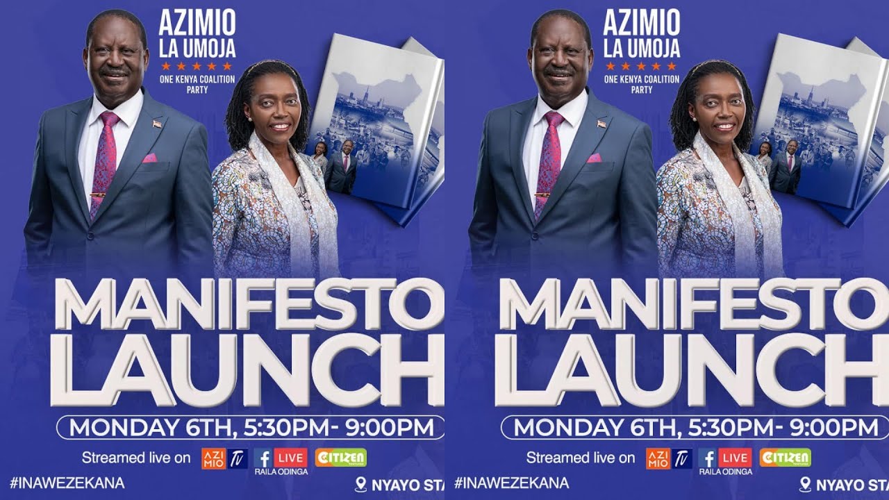 LIVE!! RAILA ODINGA MANIFESTO LAUNCH AT NYAYO STADIUM!!