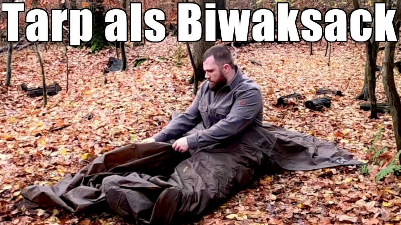 Tarp als Biwaksack / Bedroll verwenden - Oilskin Bedroll — Bushcraft Basiswissen