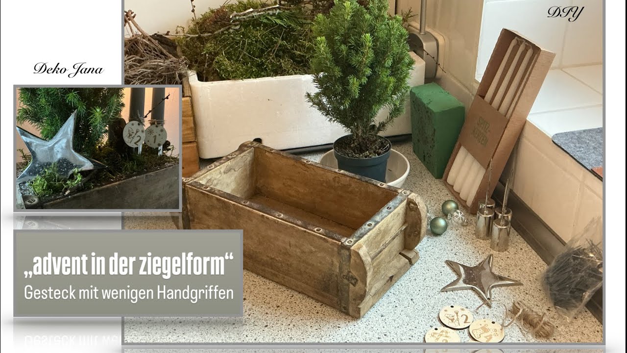 DIY: Advent in der Ziegelform- Weihnachtlich Dekorativ- How to- Deko Jana