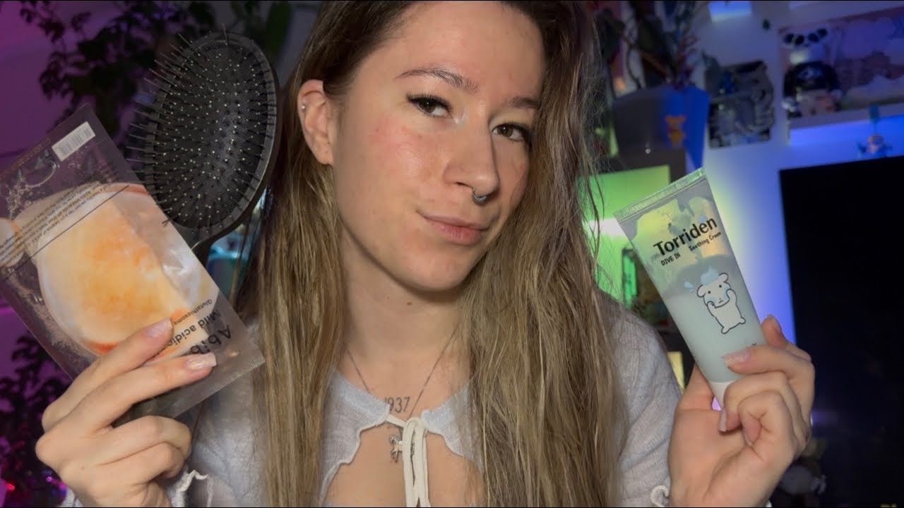 ASMR | On fait connaissance en faisant ma skin care 💤 