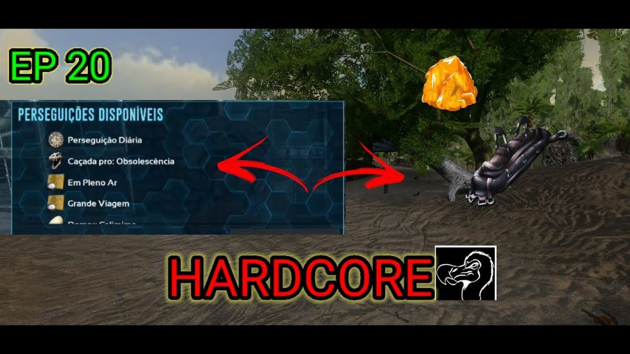 série hardcore!!! completando missões no ark!! ark mobile Android-IOS! #android #series