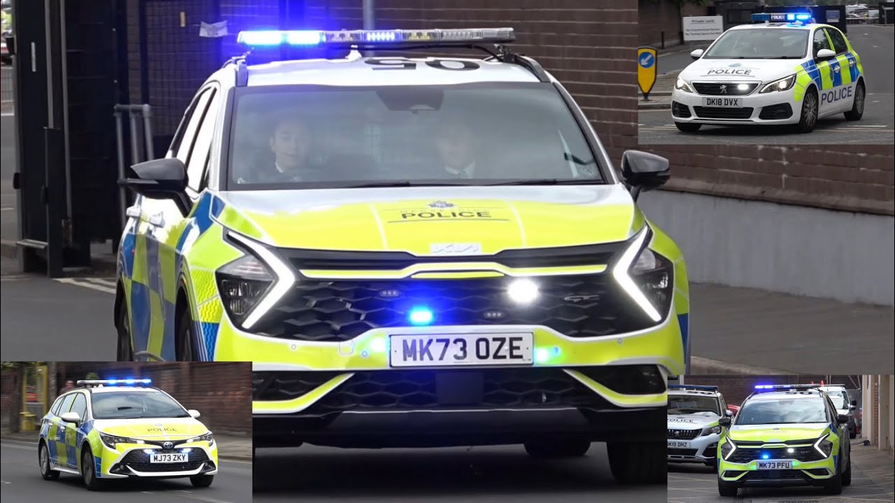 Multiple Merseyside Police Response & Resolution vehicles responding to emergencies.