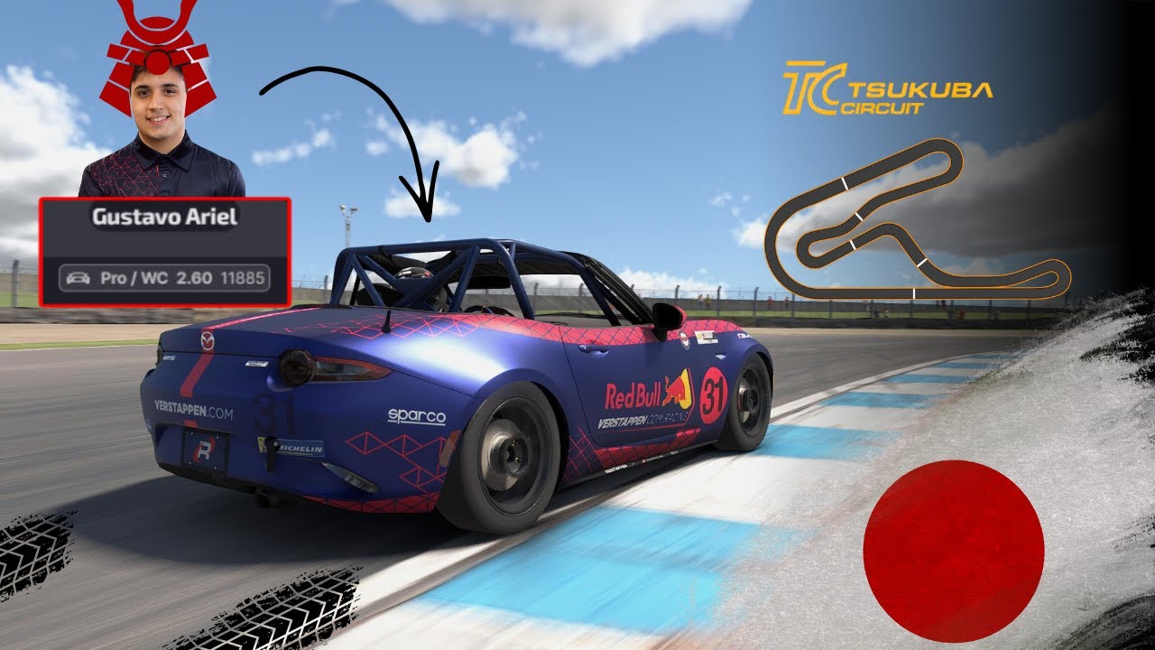 ULTRAPASSEI 5 EM UMA CURVA!!! Mazda MX5 - Tsukuba Circuit - iRacing