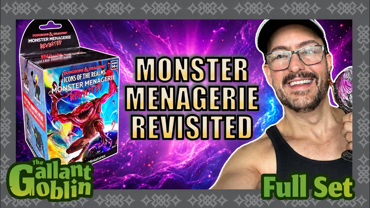 Обзор полного набора Monster Menagerie Revisited | Icons of the Realms | WizKids