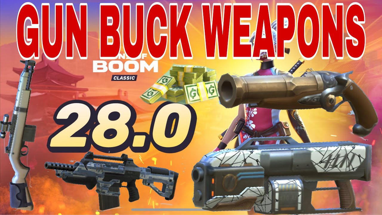 Gun buck weapons at platinum in GUNS OF BOOM!