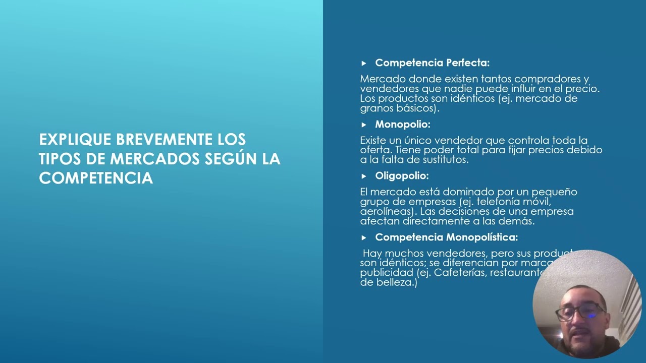 El mercado y su clasificación Andres Vanegas