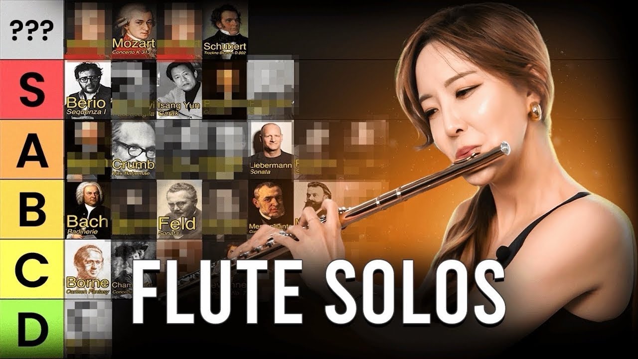 Ranking Flute Solos by Difficulty (Mozart = SS+ ??) Tier List 🔥