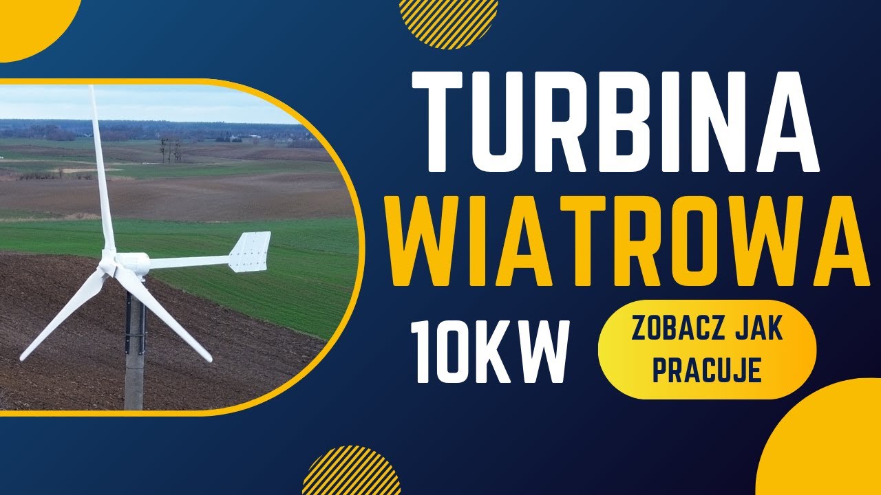 Turbina wiatrowa 10kW - falownik DEYE, montaż od A do Z magazynem energii 10kWh ONGRI