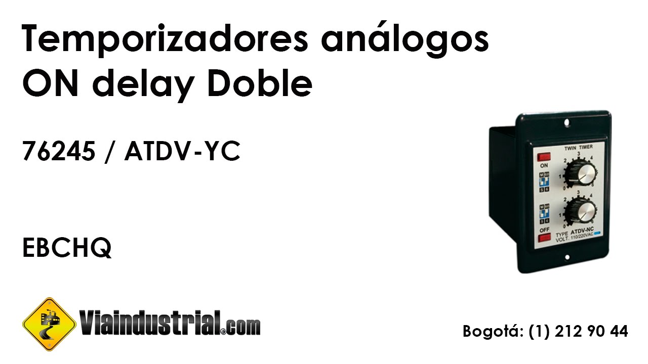 Temporizadores análogos ON delay Doble