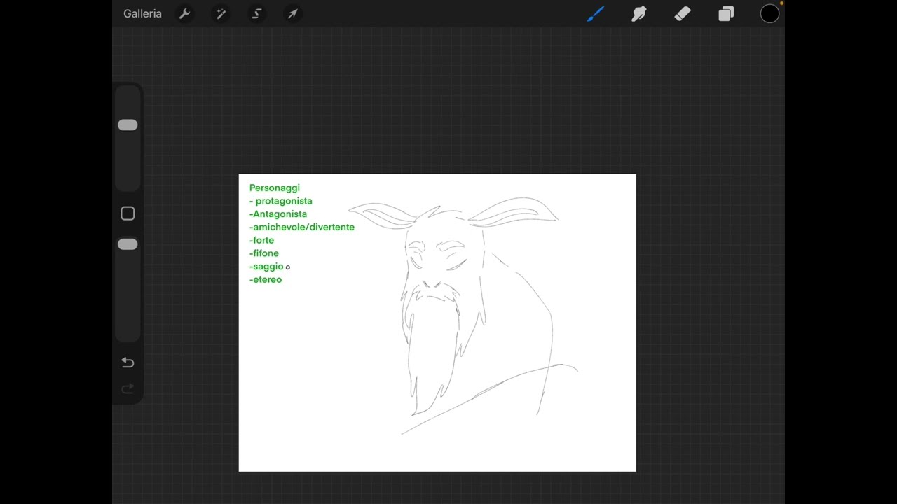 PROCREATE - Lezione 08 - Character Design, Personaggio Protagonista, Antagonista, Disegnare Emozioni