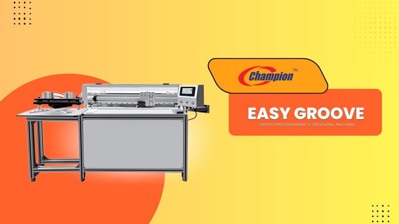 CHAMPION EASY GROOVE - Servo Programming V Grooving Machine | Afra Printechnik