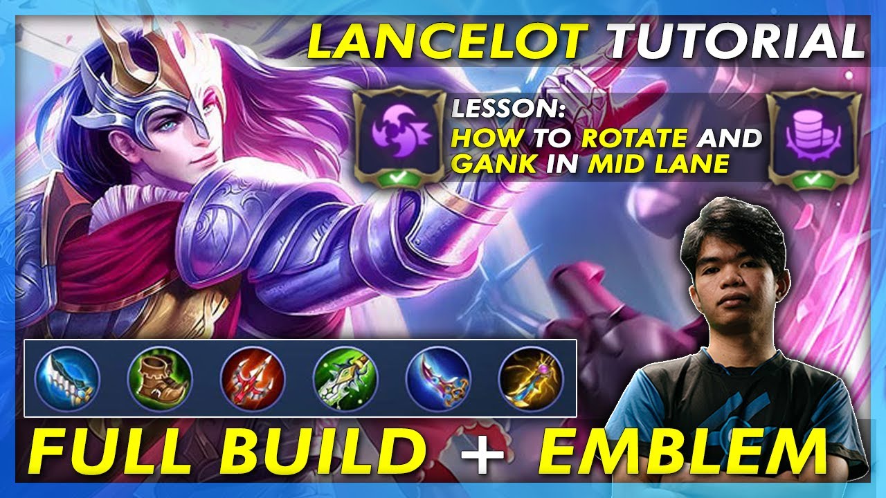 LANCELOT TUTORIAL & HOW TO ROTATE AND GANK IN MID LANE + OBJECTIVES W/ SUNSPARKS