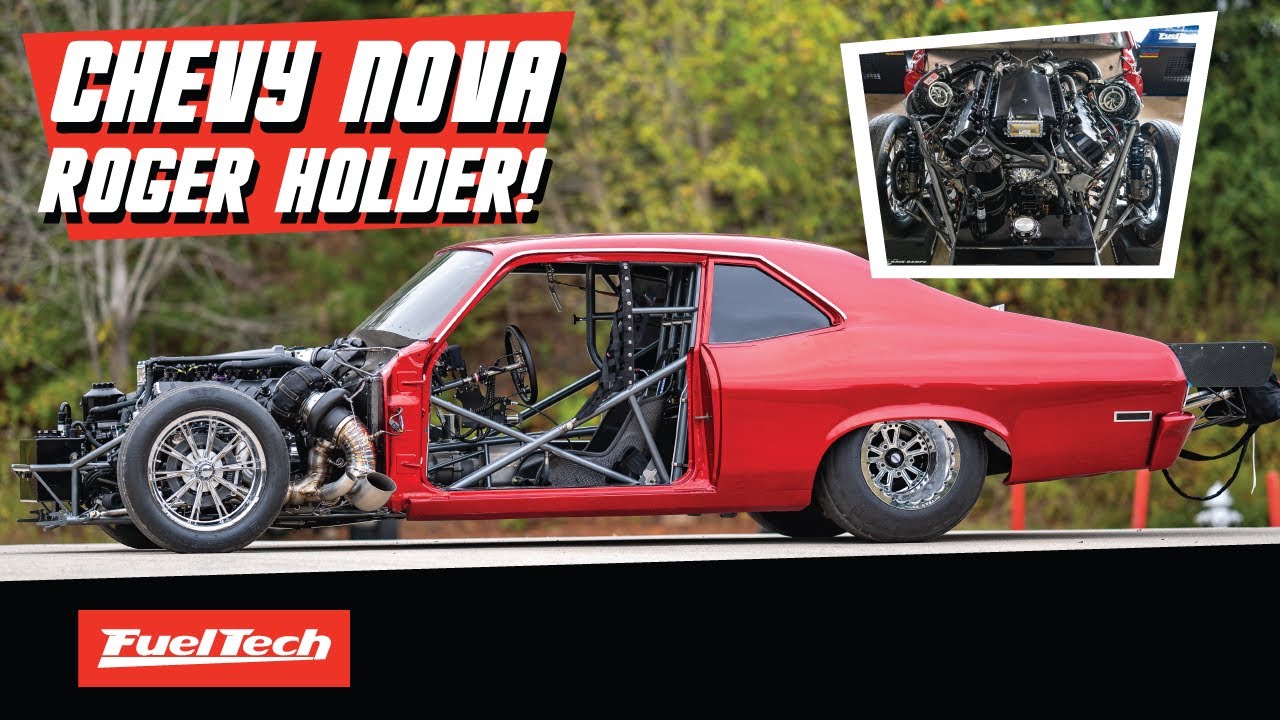 BADASS Chevy Nova twin-turbo at FuelTech Dyno!