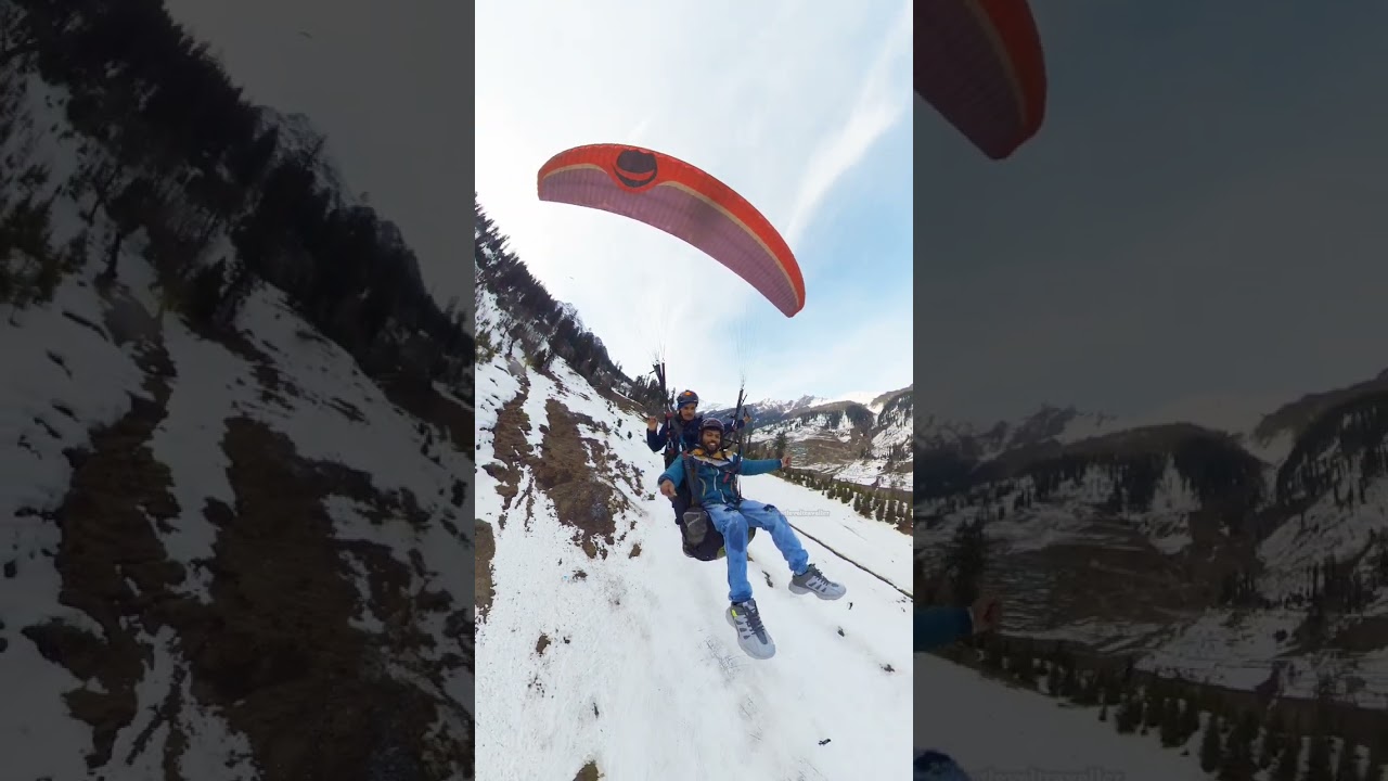 Paragliding 🪂 at Solang The Adventure Valley