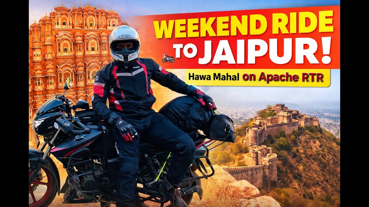 Jaipur on Apache RTR | Hawa Mahal Walk & Scenic Hills