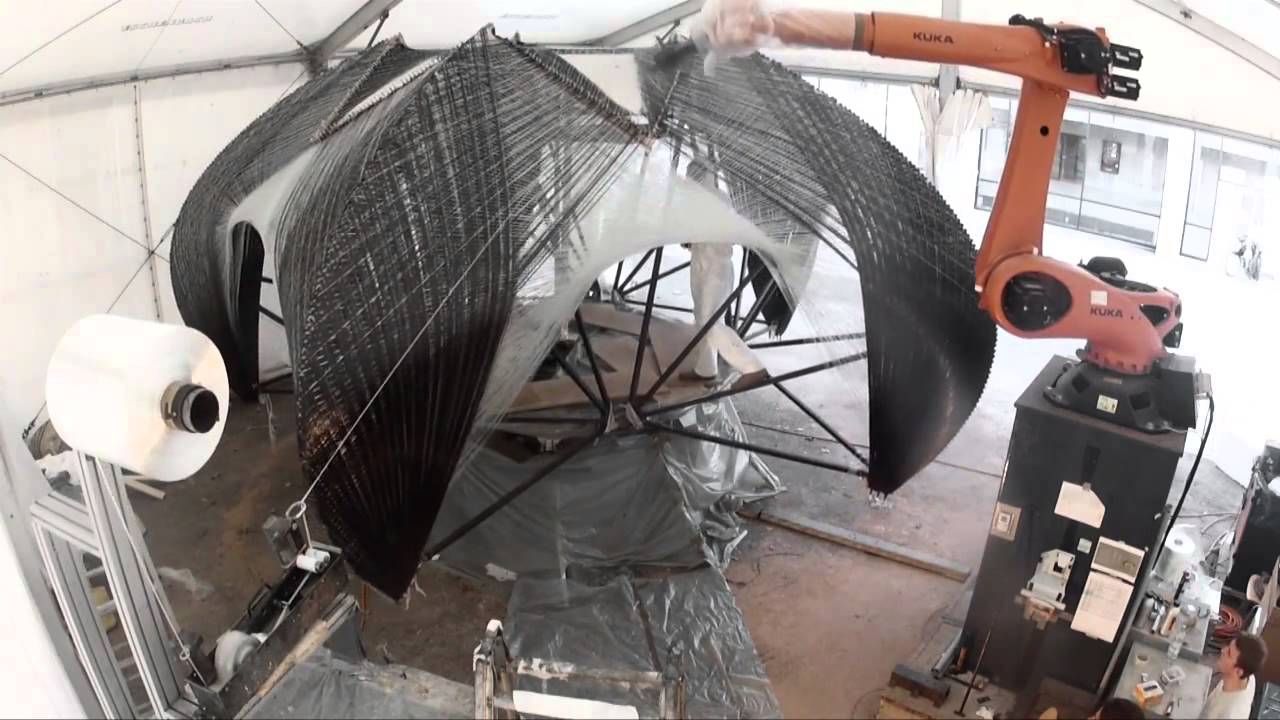 ICD_ITKE Research Pavilion 2012- Production footage