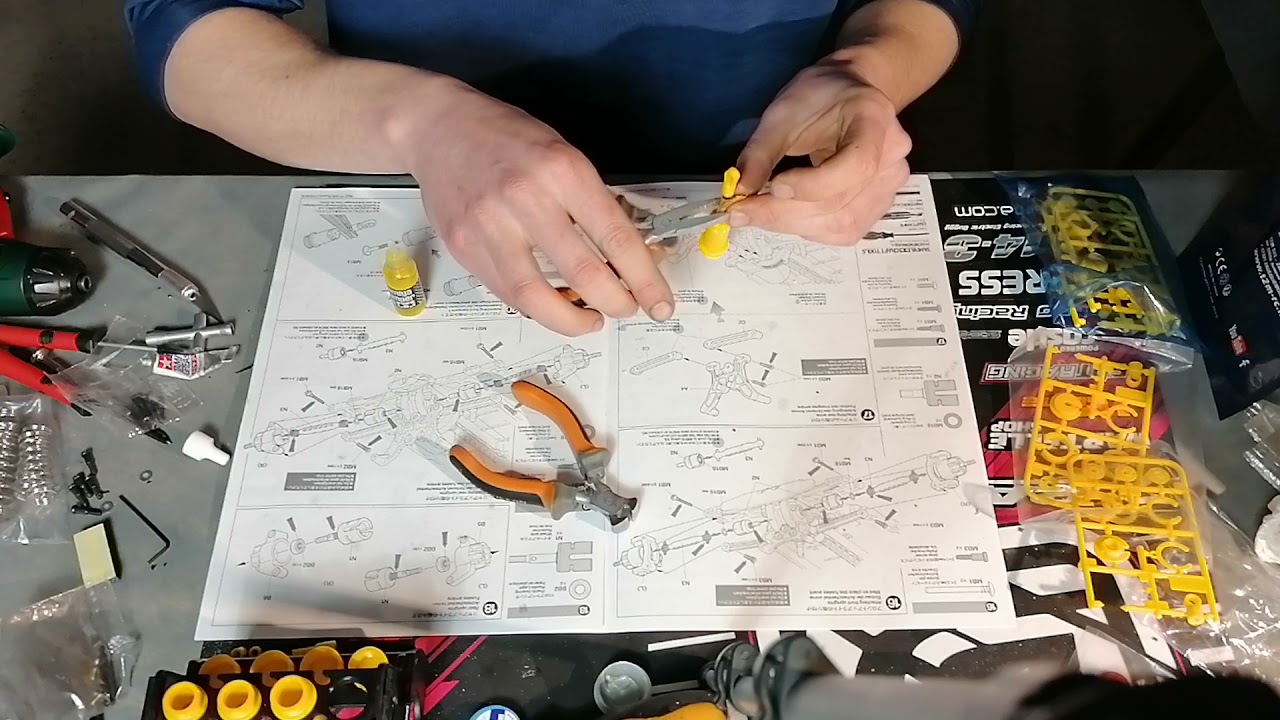 Montage des amortisseurs tamiya tt02b 👌