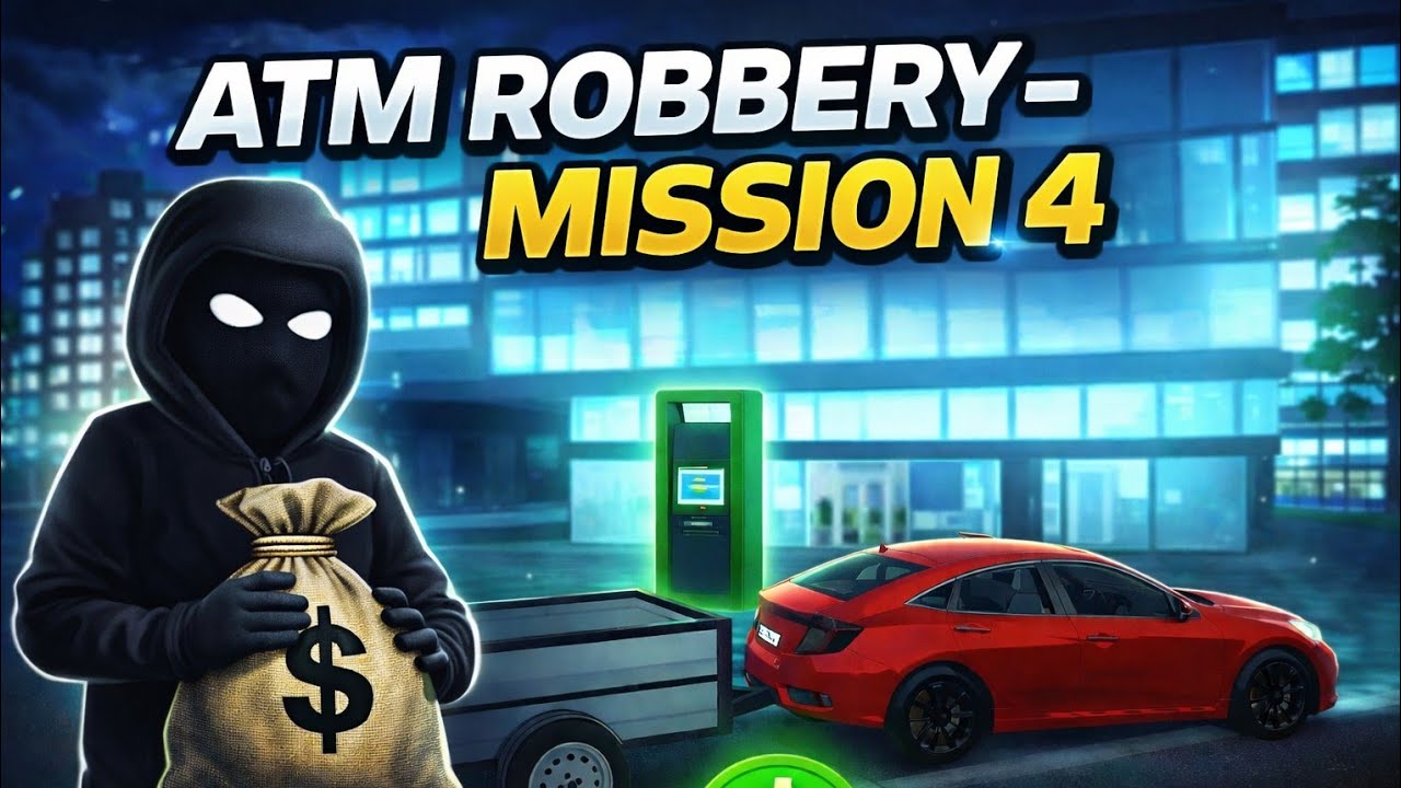 ATM Roberry 😨 - Mission 4 | Mafia Mission | Car Simulator 2 