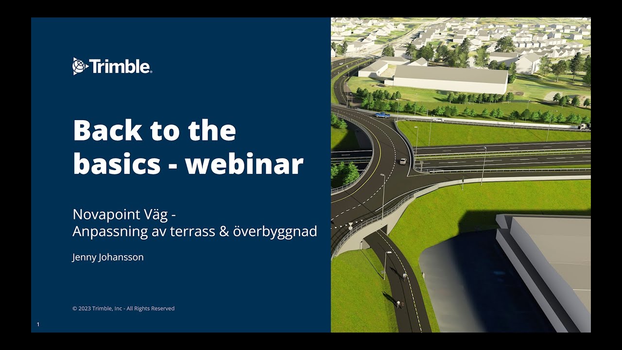 Novapoint webinar | Väg, Anpassning av terrass och överbyggnad