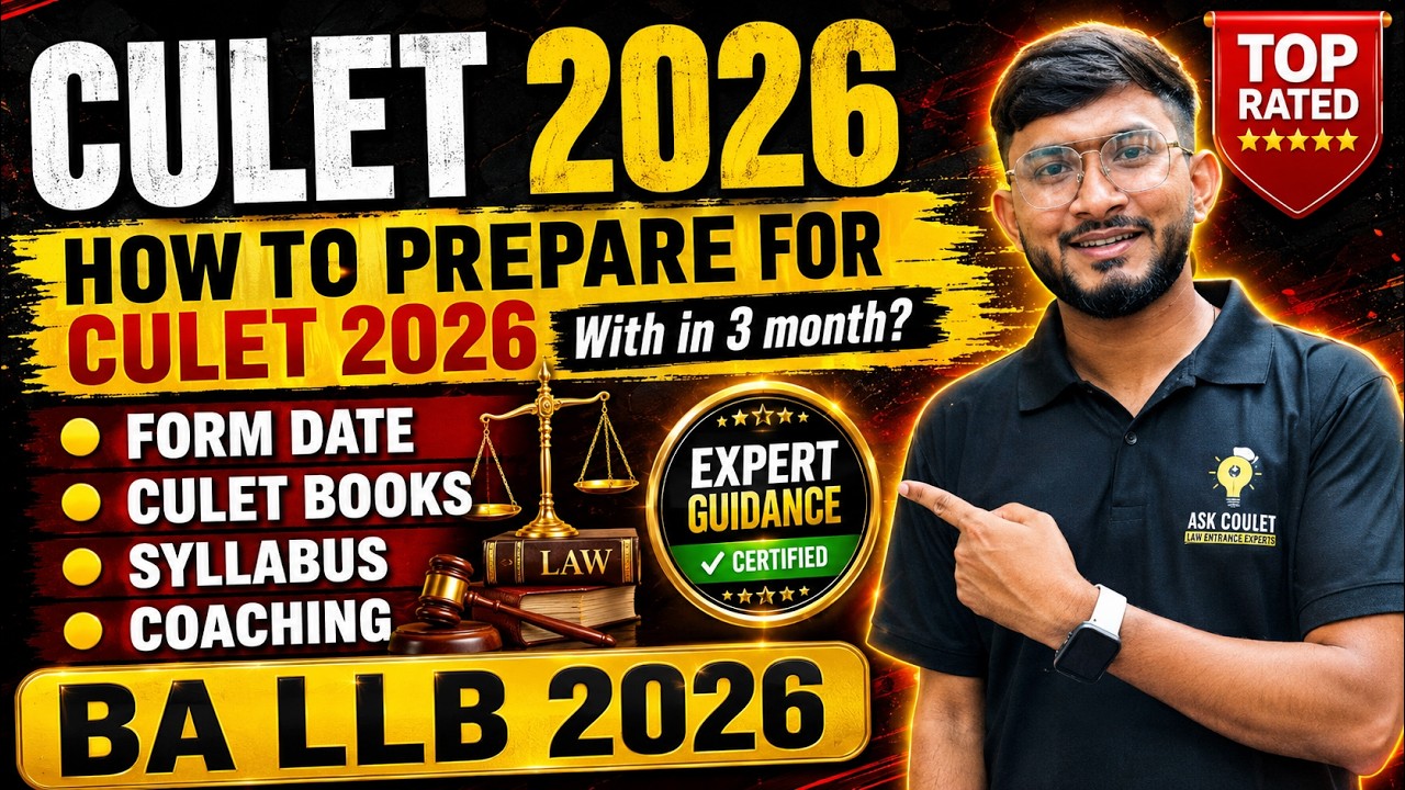Calcutta University BA LLB Entrance Exam 2026 | CULET Exam 2026 Crack ,Books & Preparation, Coaching