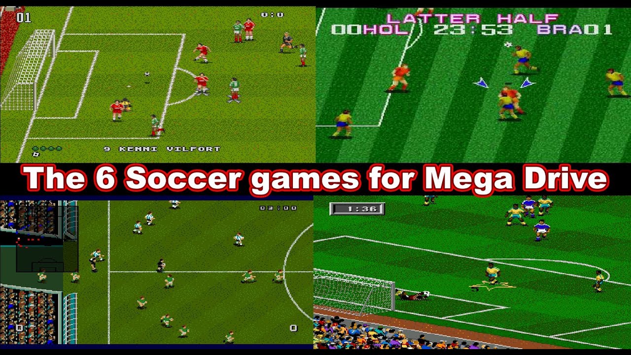 The 6 Soccer games for Mega Drive