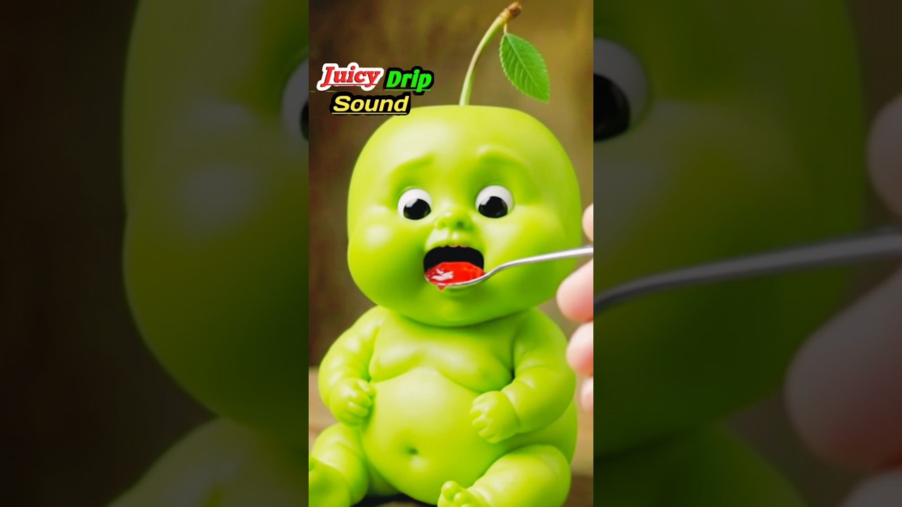 Green Cherry 🍒eating asmr 🍉🥭🍑