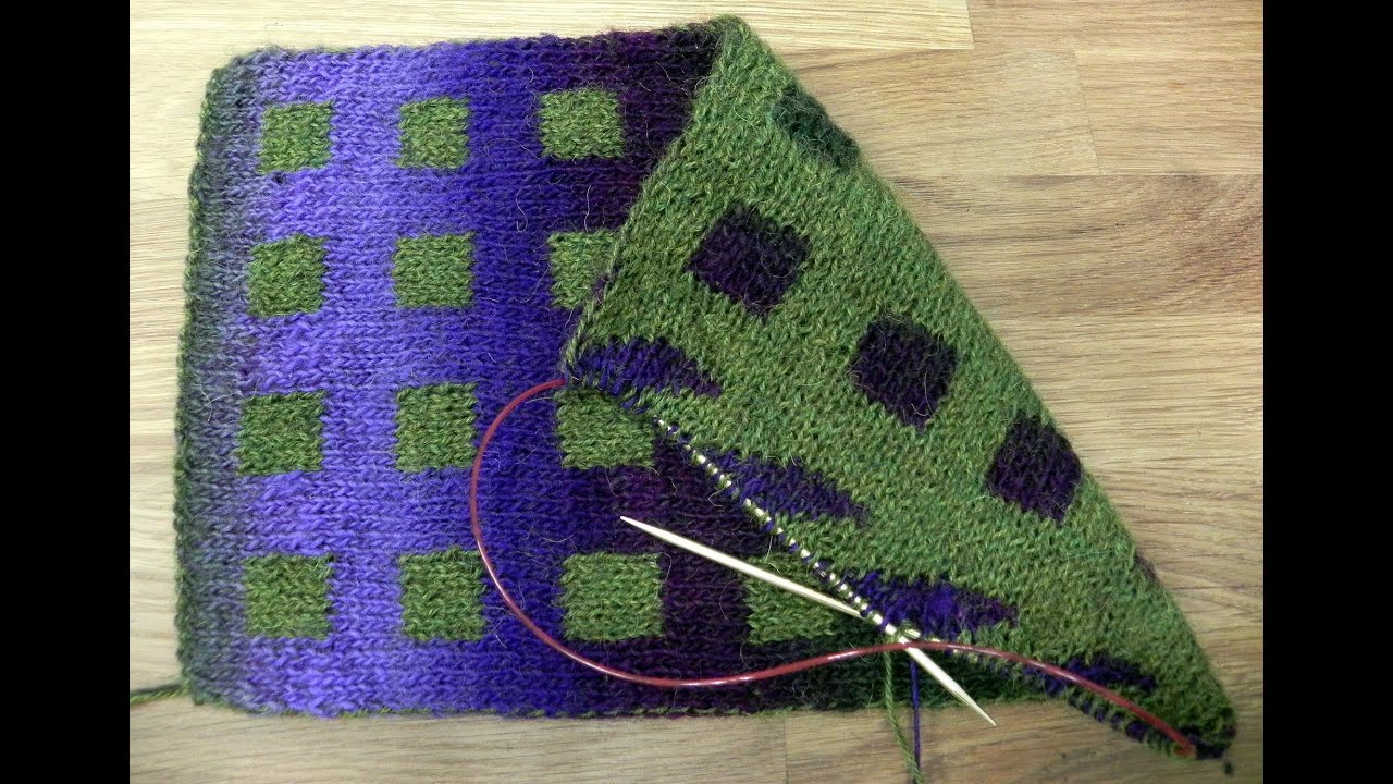 dvojité reverzní pletení, 1. díl - Double Knitting reversible