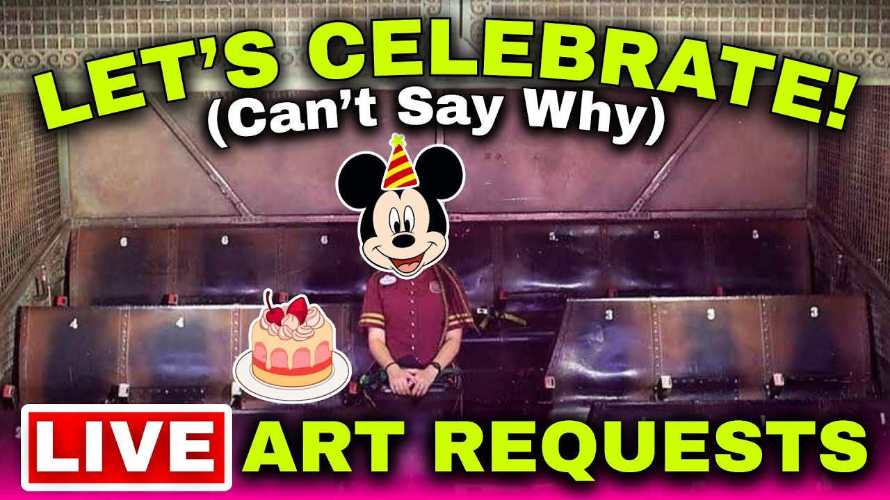 🔴LIVE: Can’t Go Into Details but Let’s Celebrate! LIVE Disney Character Artwork & Magical Memories 