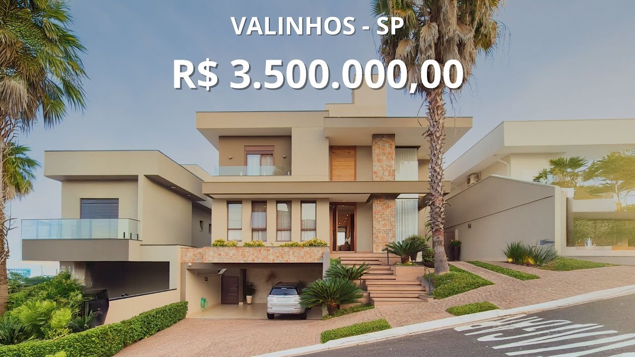 A CASA A VENDA MAIS INCRÍVEL DE VALINHOS! AO LADO DO COLÉGIO PORTO SEGURO E COM TUDO AUTOMATIZADO!