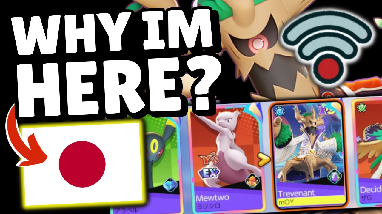 MY TREVENANT GOT TELEPORTED TO JAPAN! (RED PING) | Pokemon Unite