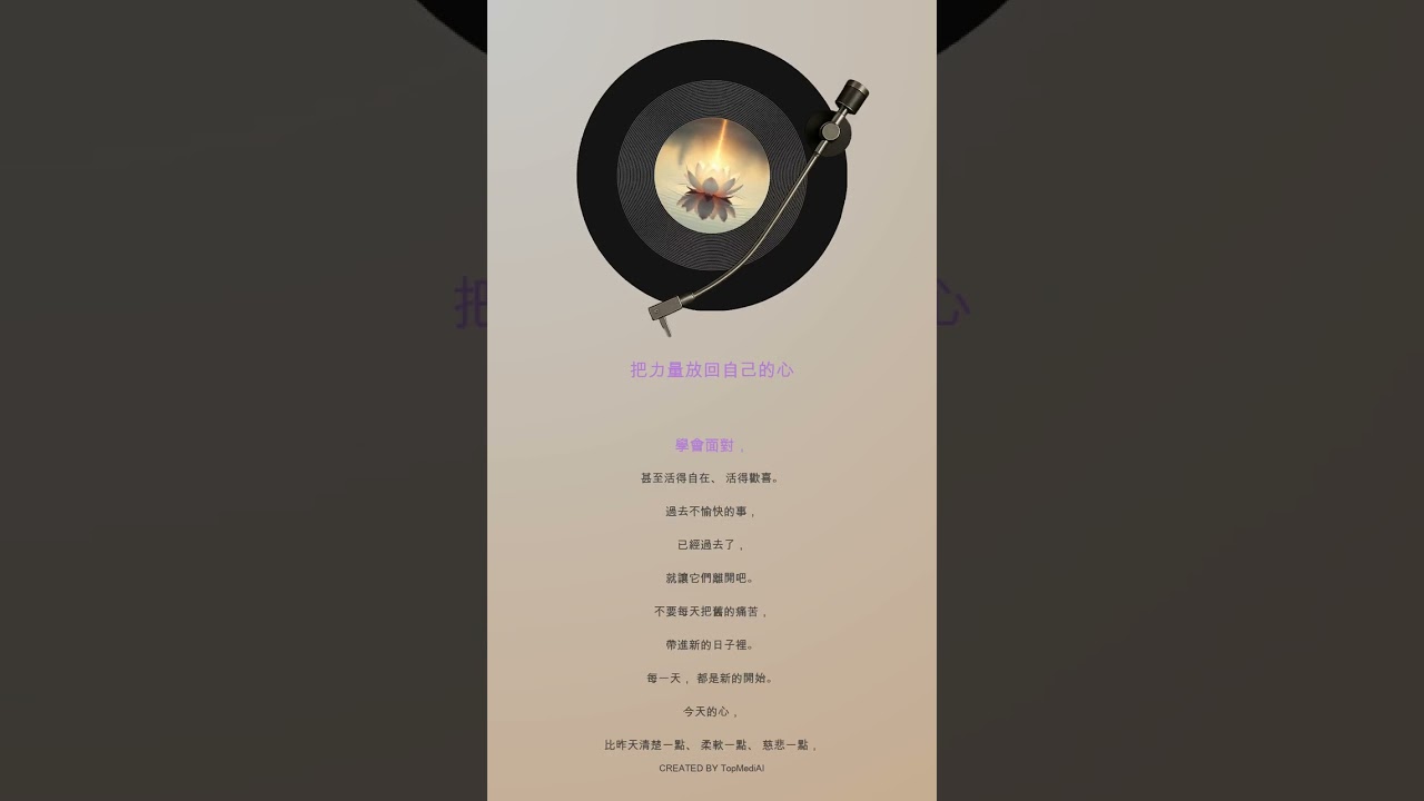 把力量放回自己的心