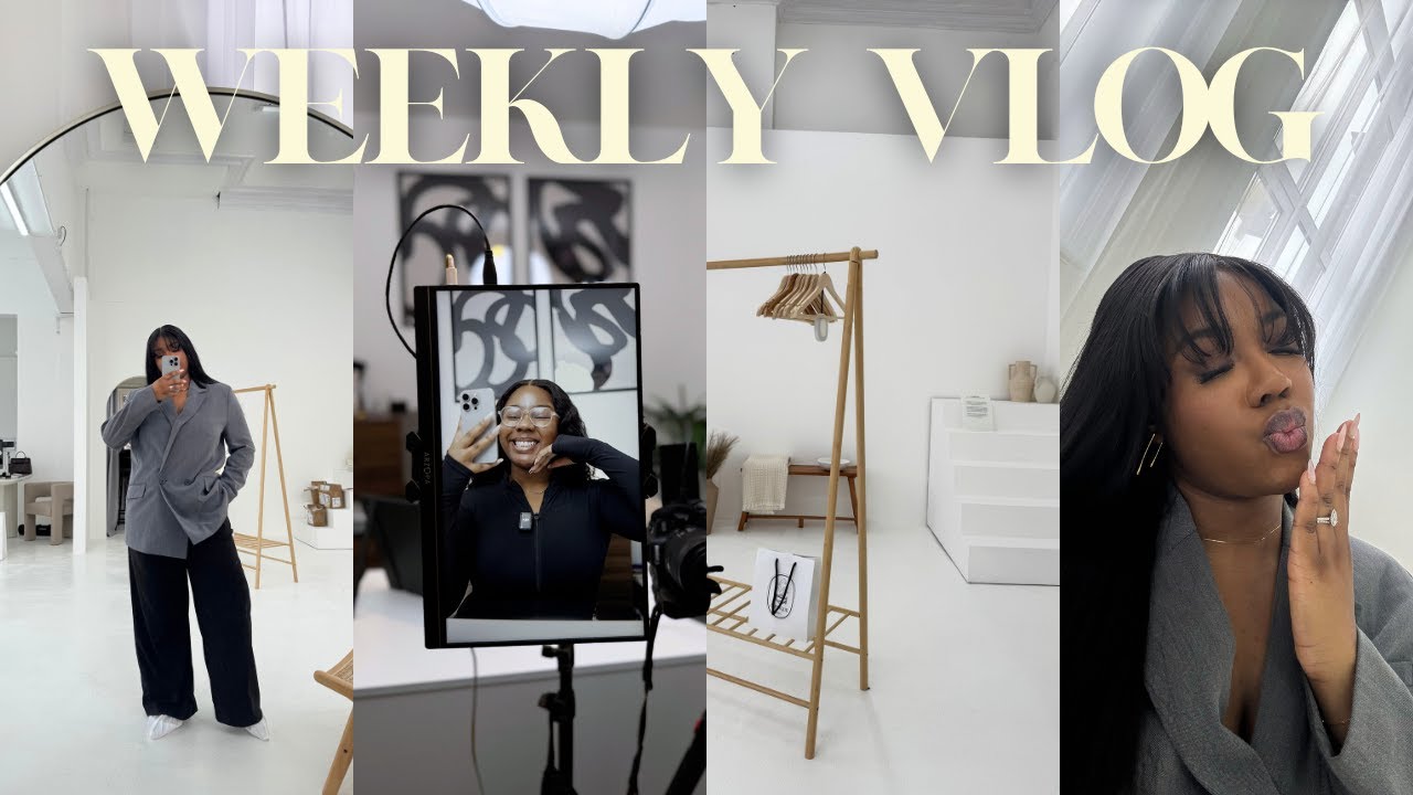 Weekly Vlog| Launching a new BUSINESS at 25, Shoot day, my updated FILMING SETUP ft ARZOPA
