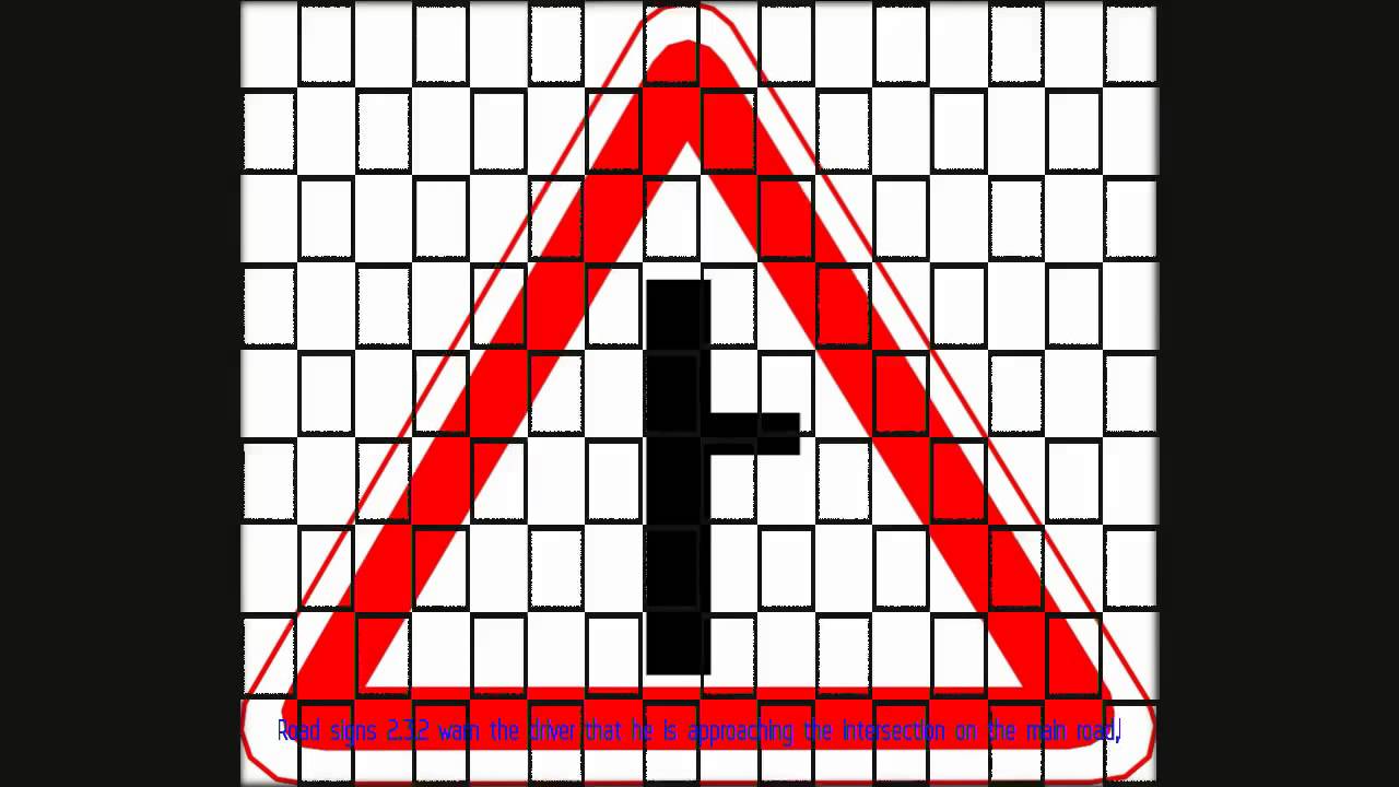 Road signs - 2.3.2 Junction secondary road for Dummies
