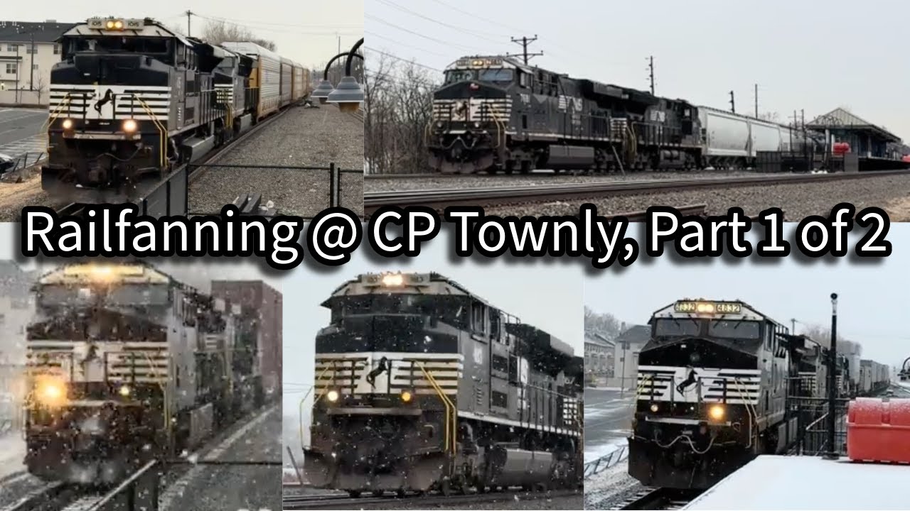 Fun and snowy railfanning day on the CSAO Lehigh Line @ CP Townly. Part 1 of 2