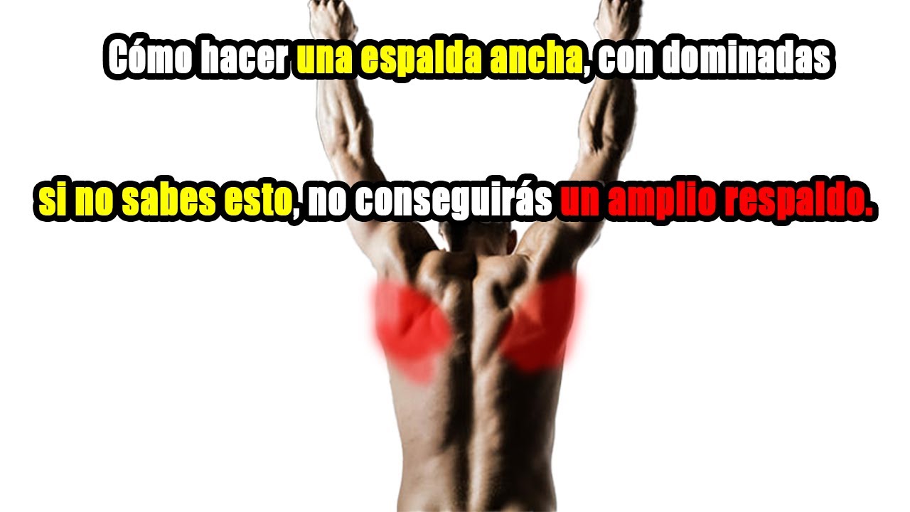 La raz&oacute;n por la que no puedes conseguir una espalda ancha con dominadas
