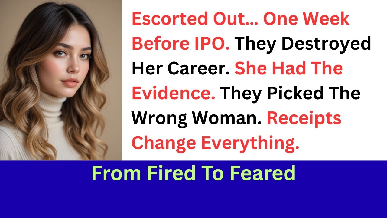 They Fired Her To Silence Her… They Didn’t Know She Owned The Evidence