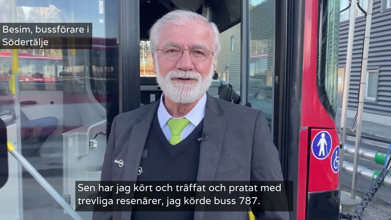 Södertäljeföraren Besim gör det lilla extra för våra resenärer