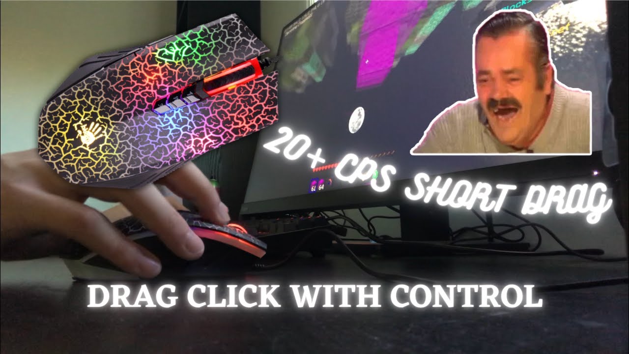 How to HOLD MOUSE DRAG CLICK (more control, tellybridge, higher CPS)