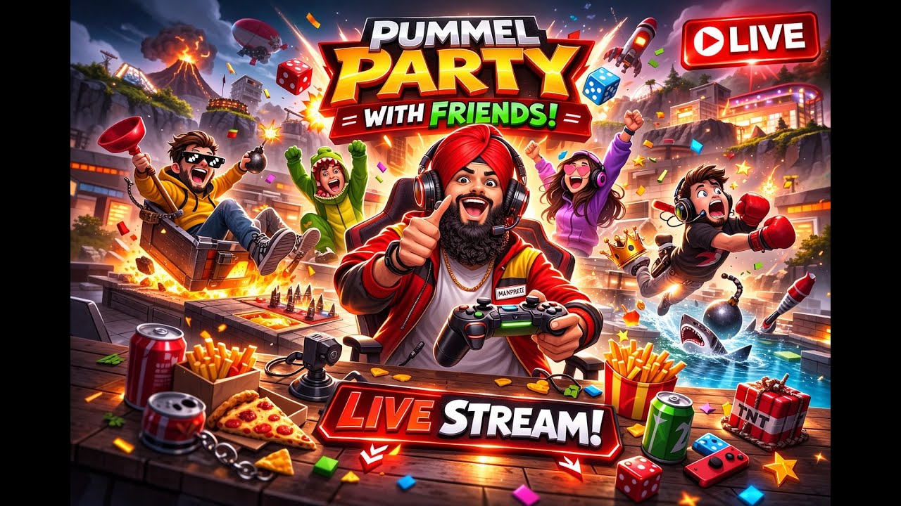 playing pummel party with friends for first time