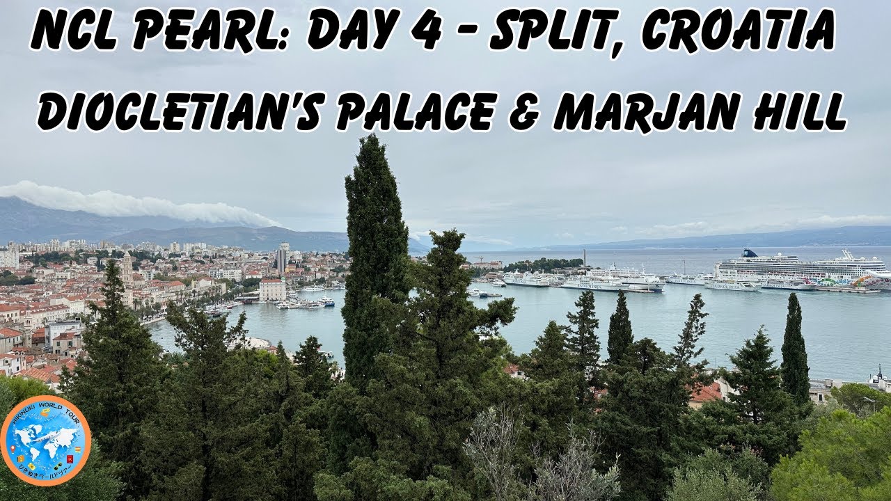 NCL Pearl Port of Split Croatia | Diocletian's Palace | Marjan Hill | Laganini Restaurant   4K