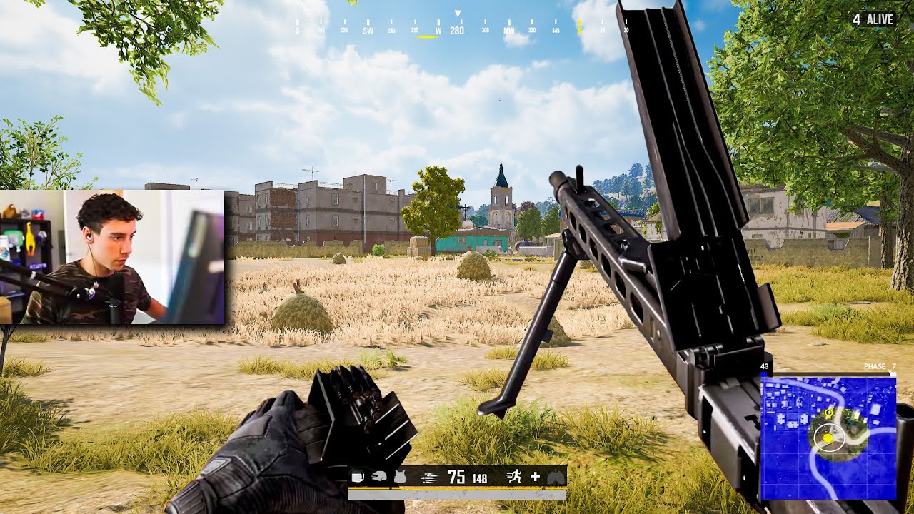 TGLTN tears through squads with the MG3 in PUBG...