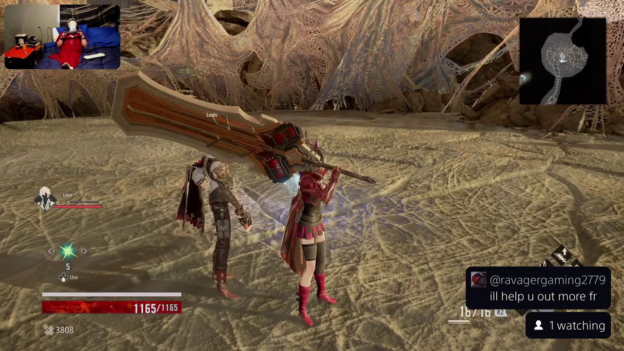 Code Vein Gaming in bed